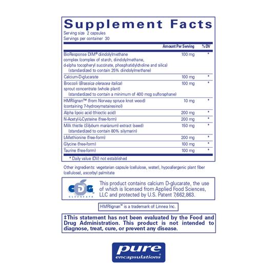 Pure Encapsulations Dim Detox 60 Capsules