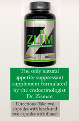 ZLIM Appetite Control and Fat Burner, by Dr ZISMAN, 90 Caps