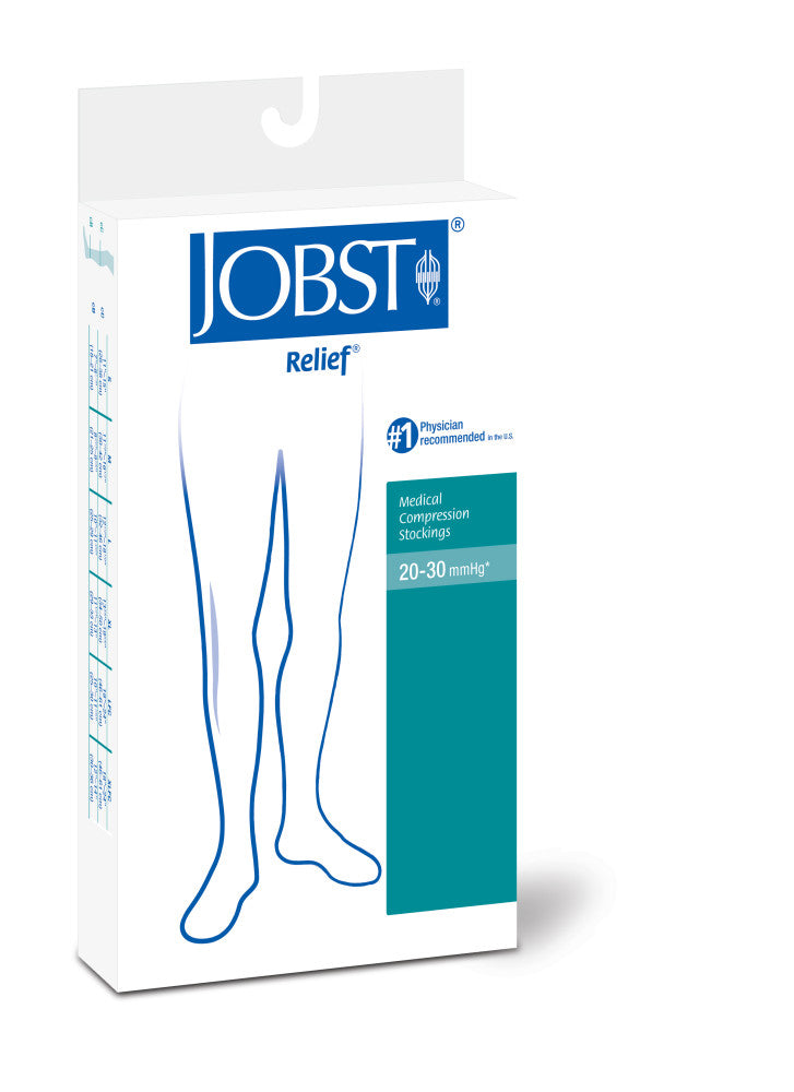 Jobst Relief Knee Silicone Closed Toe Beige