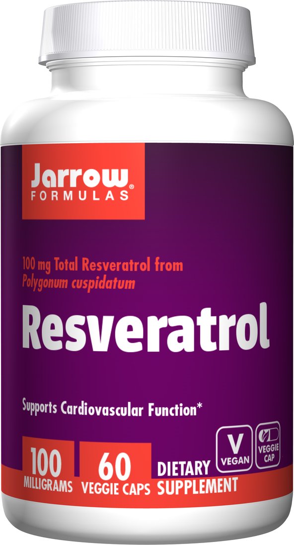 Jarrow Formulas Resveratrol 100 mg Vegetable Capsules