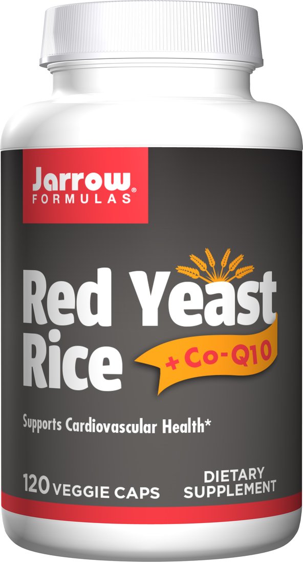 Jarrow Formulas Red Yeast Rice + CoQ 10 Vegetable Capsules