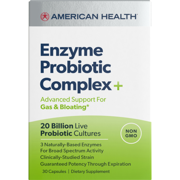 American Health Enzymatic Probiotic Complex Plus 20B 30 Capsules