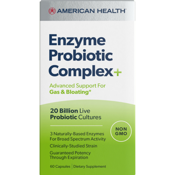 American Health Enzymatic Probiotic Complex Plus 20B 60 Capsules