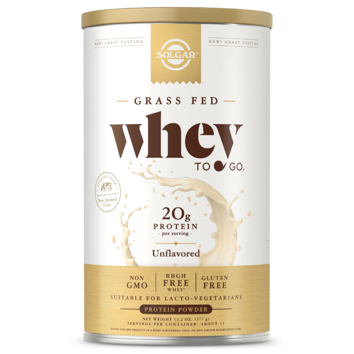 Solgar Whey Protein To Go Unflavored 13.02Oz