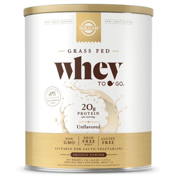 Solgar Whey Protein To Go Unflavored 36.8Oz