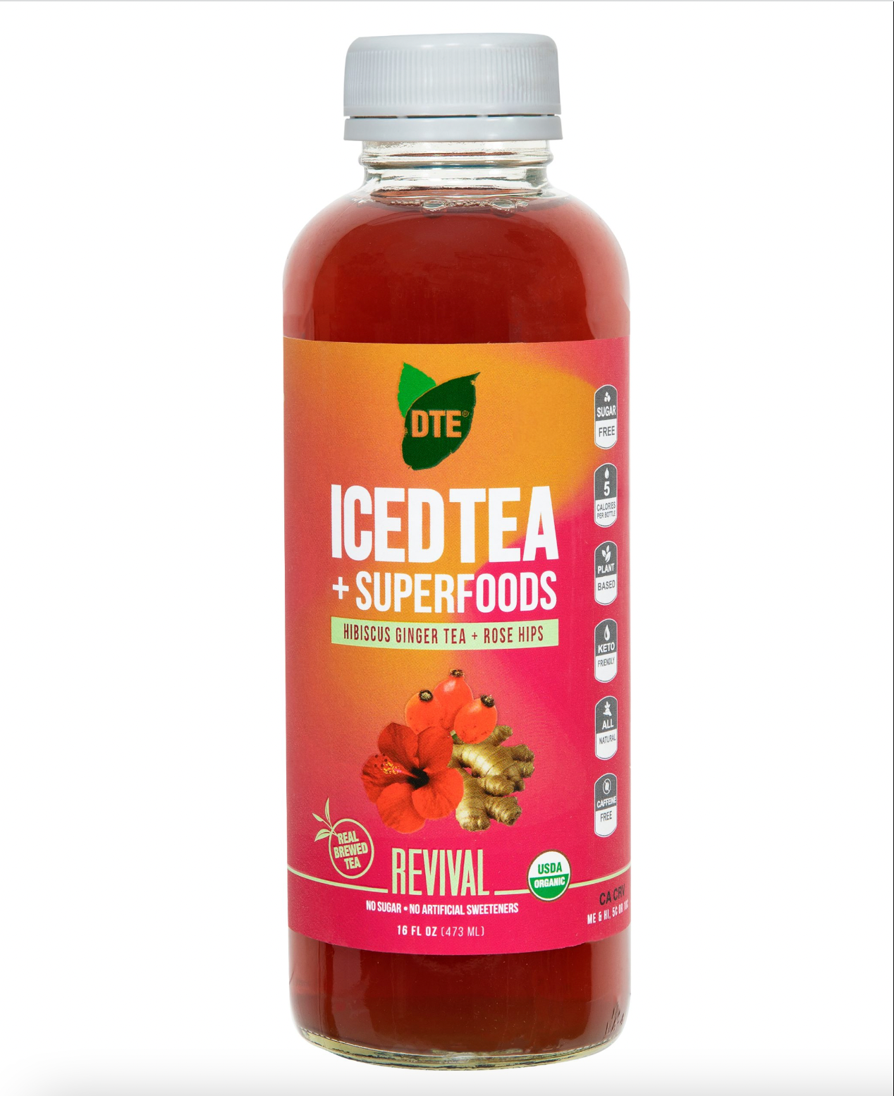 Down To Earth Revival Iced Tea 16 fl.oz. – Locatel Health & Wellness ...