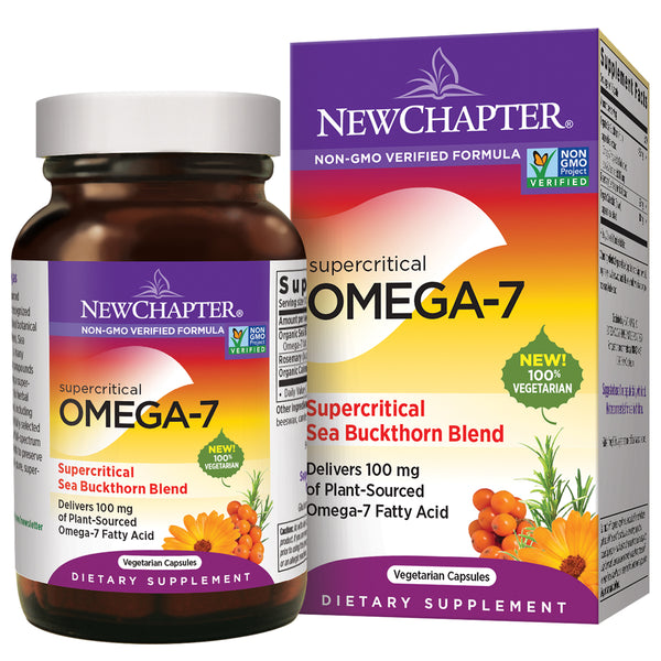 New Chapter Supercritical Omega 7 with Sea Buckthorn 30 Vegetable Capsules
