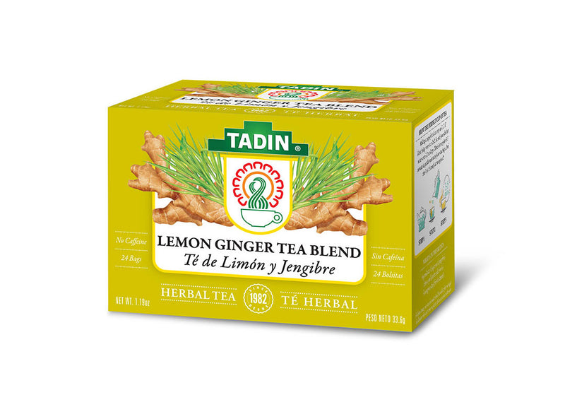 Tadin Lemon Lemon Ginger Tea Bolsas de té 24ct