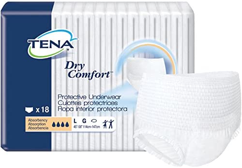 Tena Dry Comfort Protective Underwear, Large. 18ct