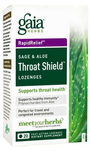 Gaia Herbs Throat Shield Lozenges