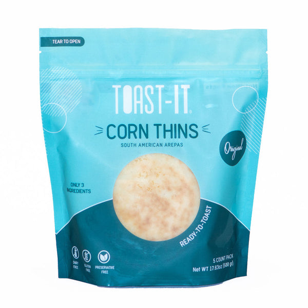Toast-It Original Corn Thins 5ct (Precooked & Frozen)