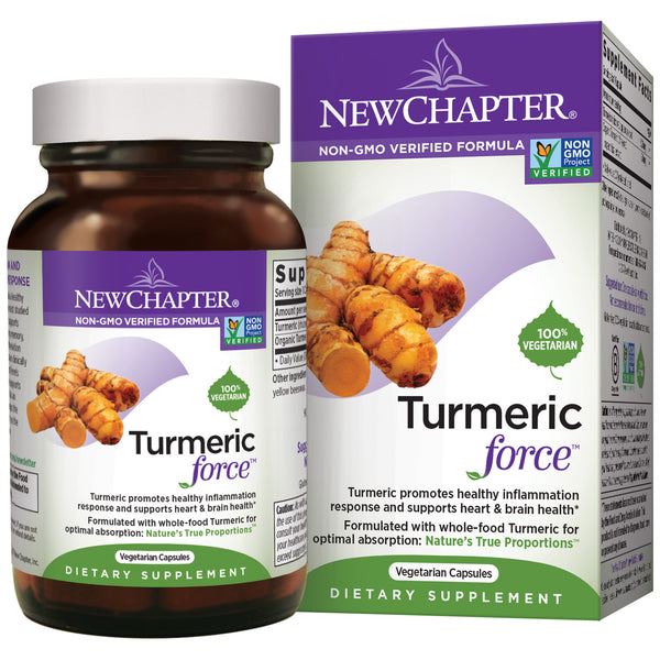 New Chapter Turmeric Force Turmeric Supplement ONE DAILY 30 Vegetable Capsules