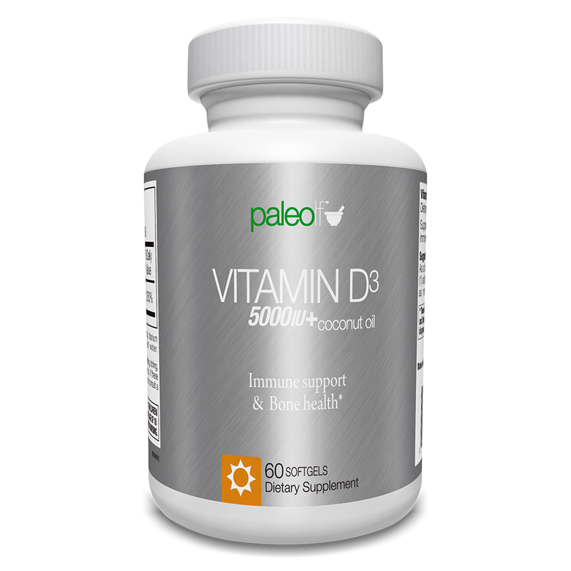 Paleolife Vitamin D3 5000 IU Softgels