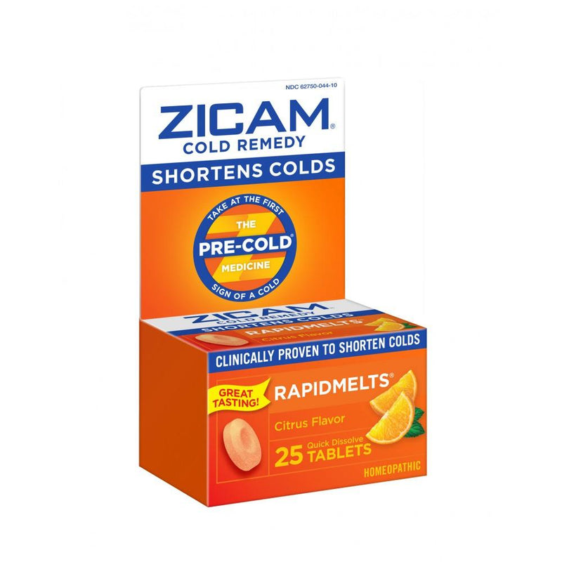 Zicam Cold Remedy Rapidmelts, Citrus Flavor, 25 Quick-Dissolve Tablets