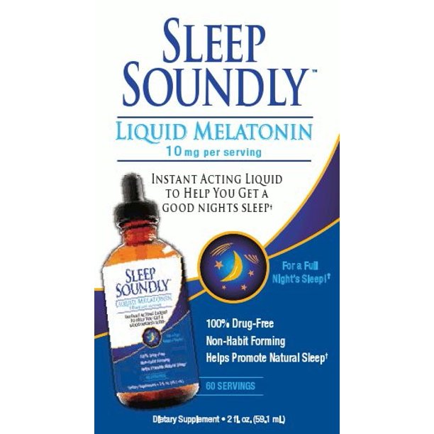 Sleep de lanzar gotas líquidas, 10 mg, 2 oz