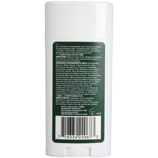 Desert Essence Tea Tree Oil Deodorant 2.5Oz