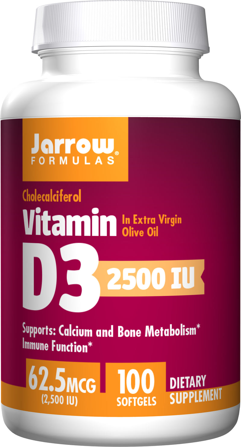 Jarrow Formulas Vitamin D3 2500 IU Softgels
