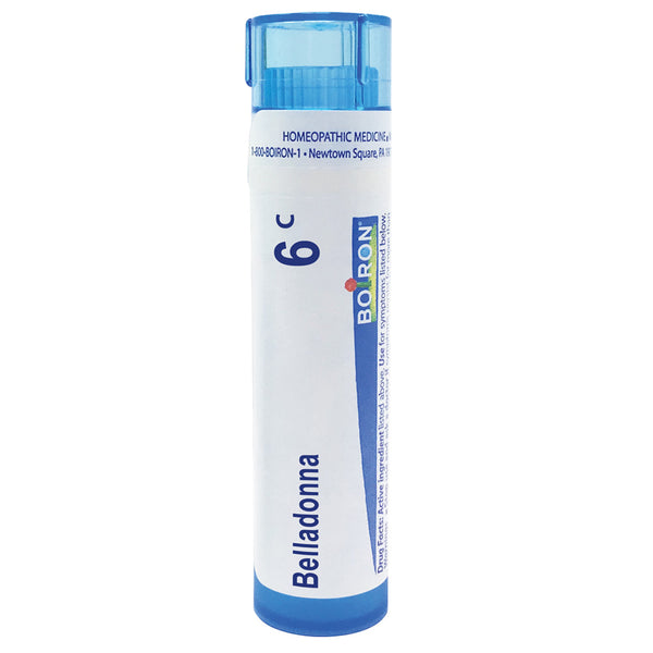 Boiron Belladonna 6C relieves high fever (up to 102¡F) of sudden onset with perspiration, 80 Pellets