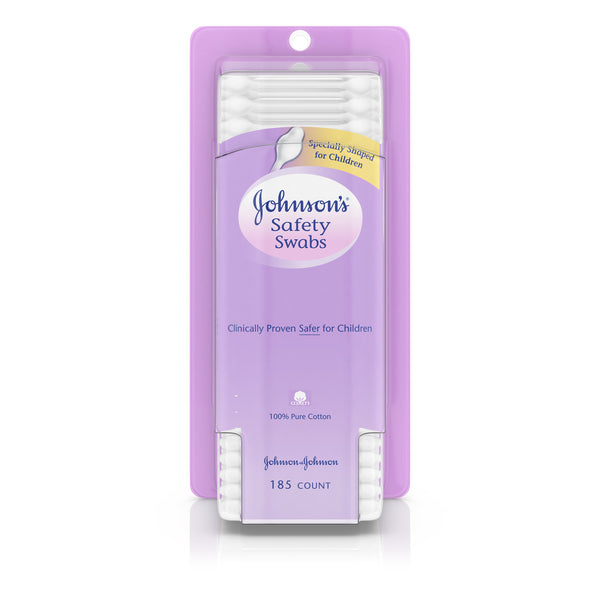 Johnson's Non-Chlorine Bleached Cotton Swabs, 185 Count