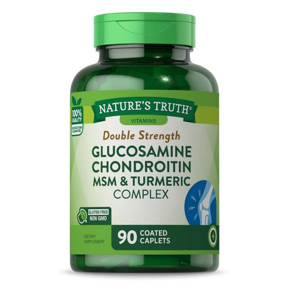Nature's Truth Double Strength Glucosamine Chondroitin MSM Complex Caplets