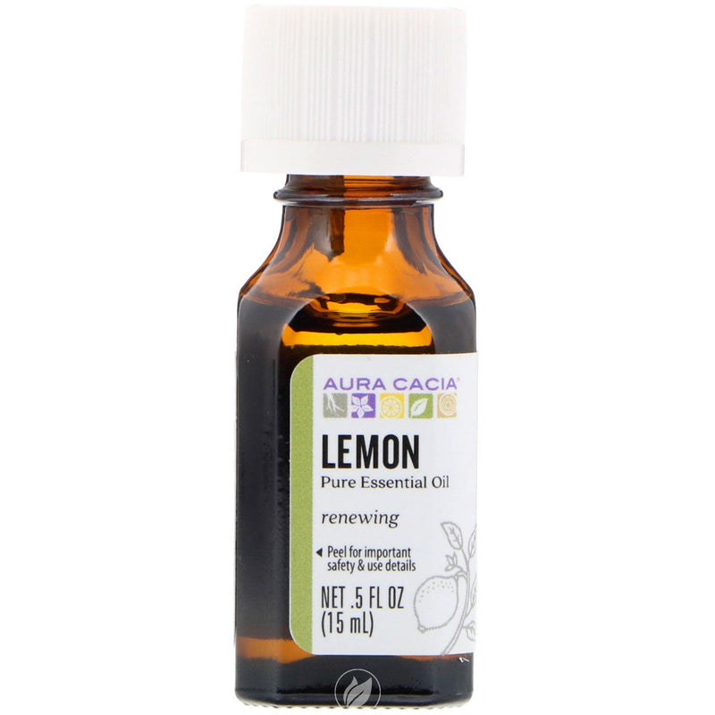 Aura Cacia Essential Oil Lemon 0.5 Ounce