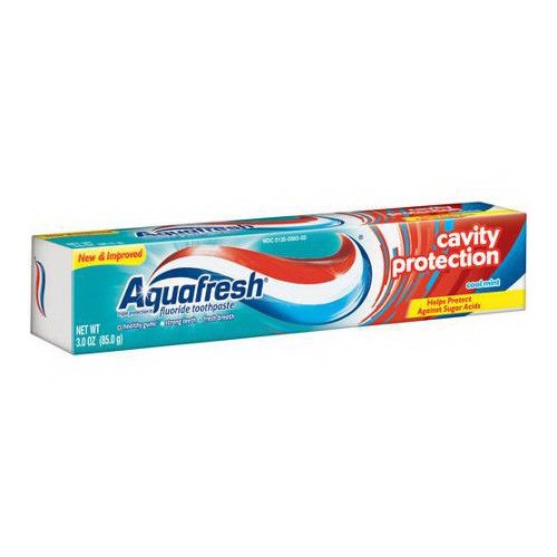 Aquafresh Cavity Protection Fluoride Toothpaste, Cool Mint - 3 Oz
