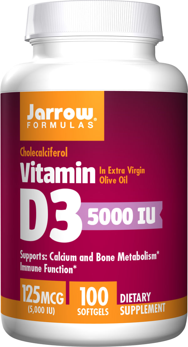 Jarrow Formulas Vitamin D3 (Cholecalciferol) 5000 IU