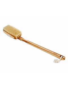 Bass 81D Dark Bamboo Square Style Body Brush with Natural Bristles