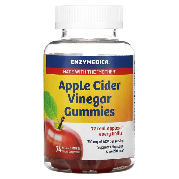 Enzymedica Apple Cider Vinegar 74 Gummies