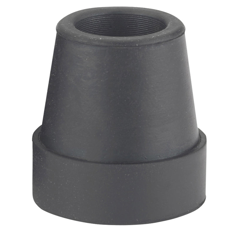 Conducir puntas de bastón cuádruple de la base grande médica, 3/4 ", negro