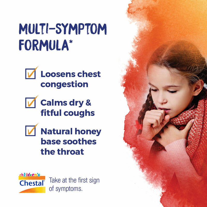 Boiron Childrens Chestal Honey, Homeopathic Medicine for Cough & Chest Congestion, Multi-Symptom Formula for Dry & Productive Cough, 6.7 fl oz