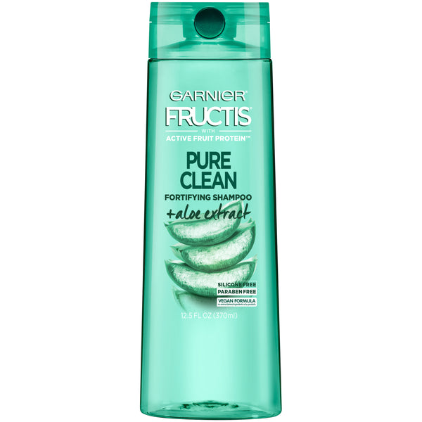 Garnier Fructis Pure Clean Fortifying Shampoo, With Aloe and Vitamin E Extract, 12.5 fl. oz.