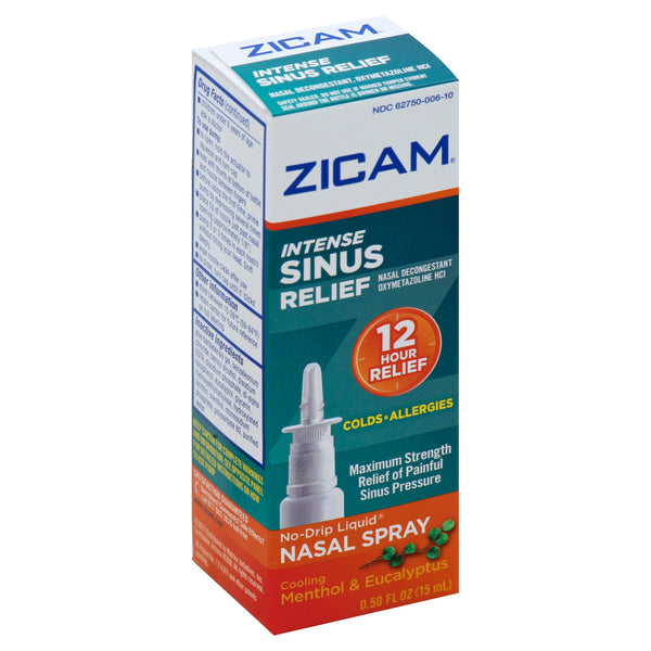 Zicam No-Drip Liquid Nasal Spray, Intense Sinus Relief, 0.5 Ounce