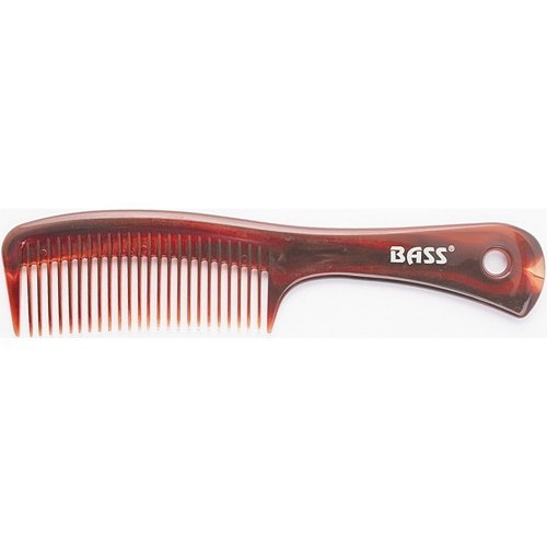 Bass TC5 Tortoise Shell Wide Tooth Style Grooming Comb with Long Handle
