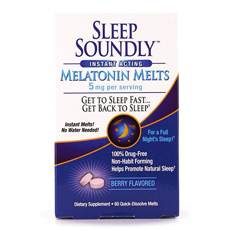 Sleep Soundly Melatonin Berry 5 Mg Instant Melt Tablets