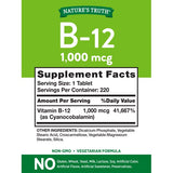 Nature's Truth Vitamina B-12 1,000 MCG 220 Tabletas