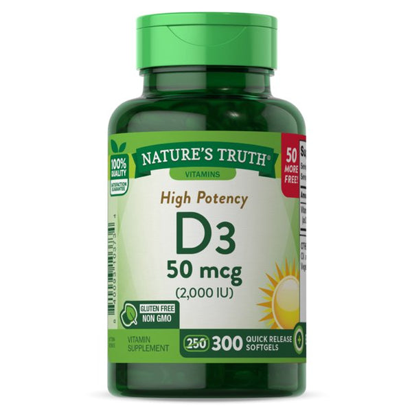Nature's Truth Natures Truth Vitamin D3 300 Softgels