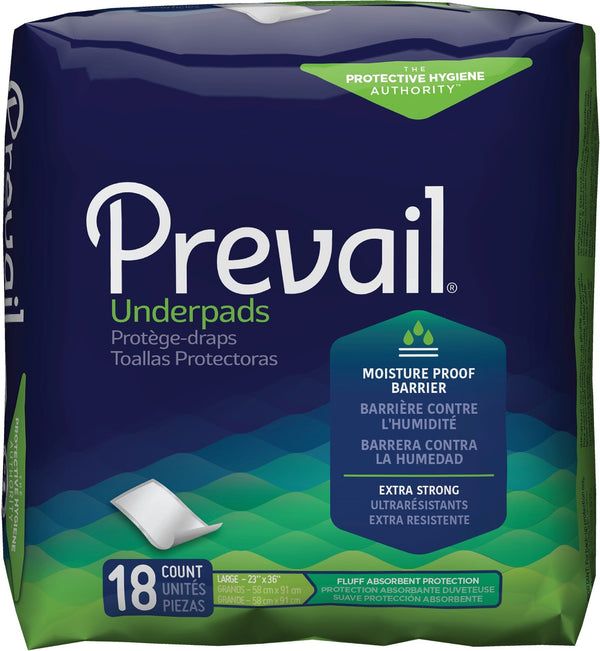 Prevail Disposable Underpads 23 X 36". Large