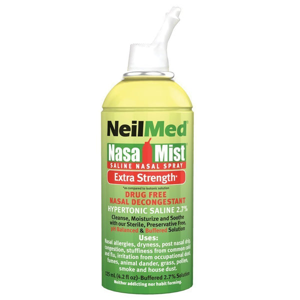 NeilMed NasaMist Hypertonic Extra Strength Saline Spray, 125mL