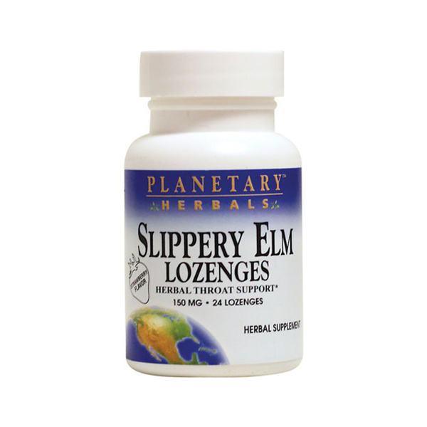 Planetary Herbals Slippery Elm 150 mg Lozenges Strawberry