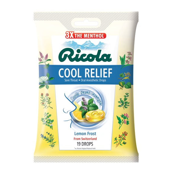 Ricola Cool Relief Drops Lemon Frost 19 Drops