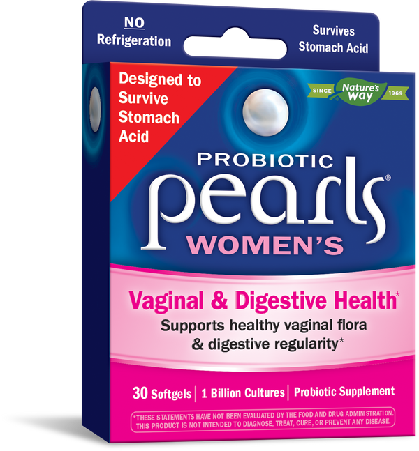 Nature's Way Probiotic Pearls Women's for Vaginal & Digestive Health, 30 Softgels