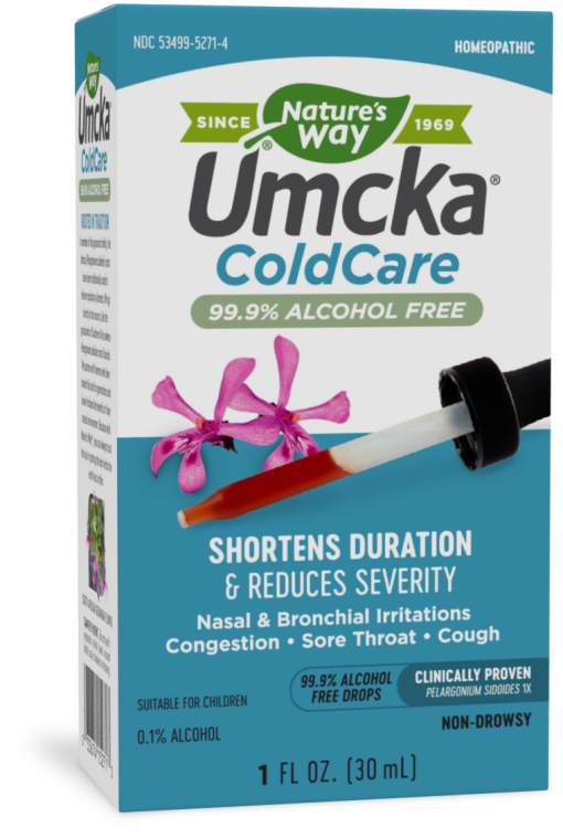 Nature's Way Umcka ColdCare Alcohol Gots Free