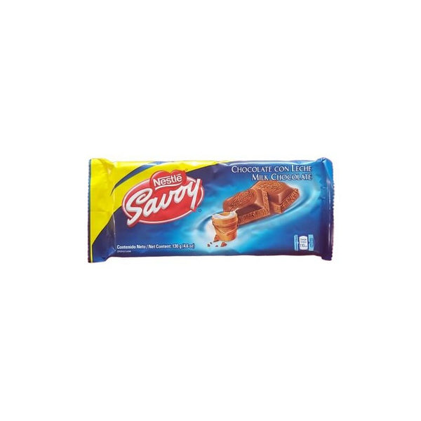 Nestle Savoy Chocolate con Leche Milk Chocolate 130gr Bar