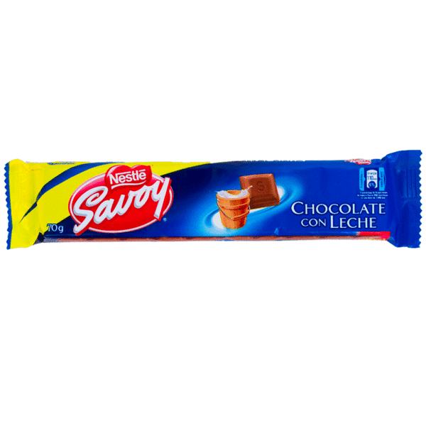 Nestle Savoy Chocolate Con Leche 70 GRS