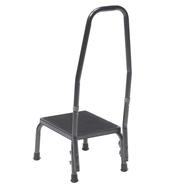 Drive Medical Footstool with Non Skid Rubber Platform and Handrail