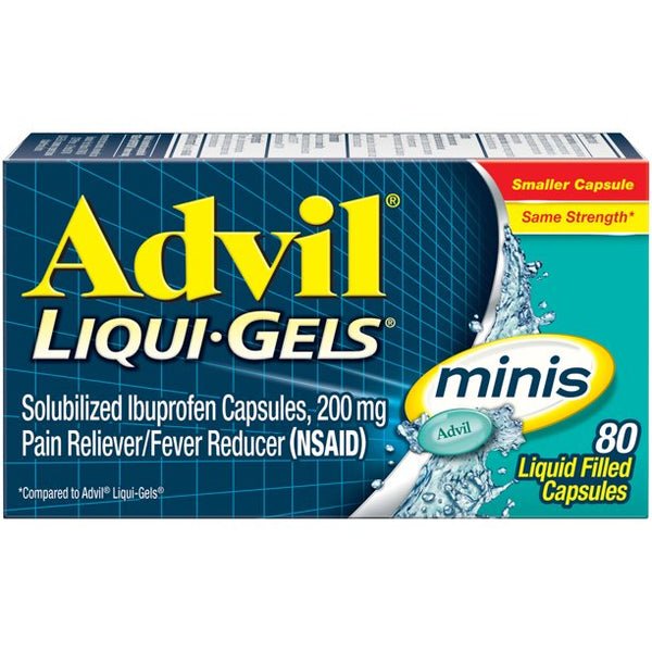 Advil Liqui-Gels Minis Pain Reliever 80ct 200 mg
