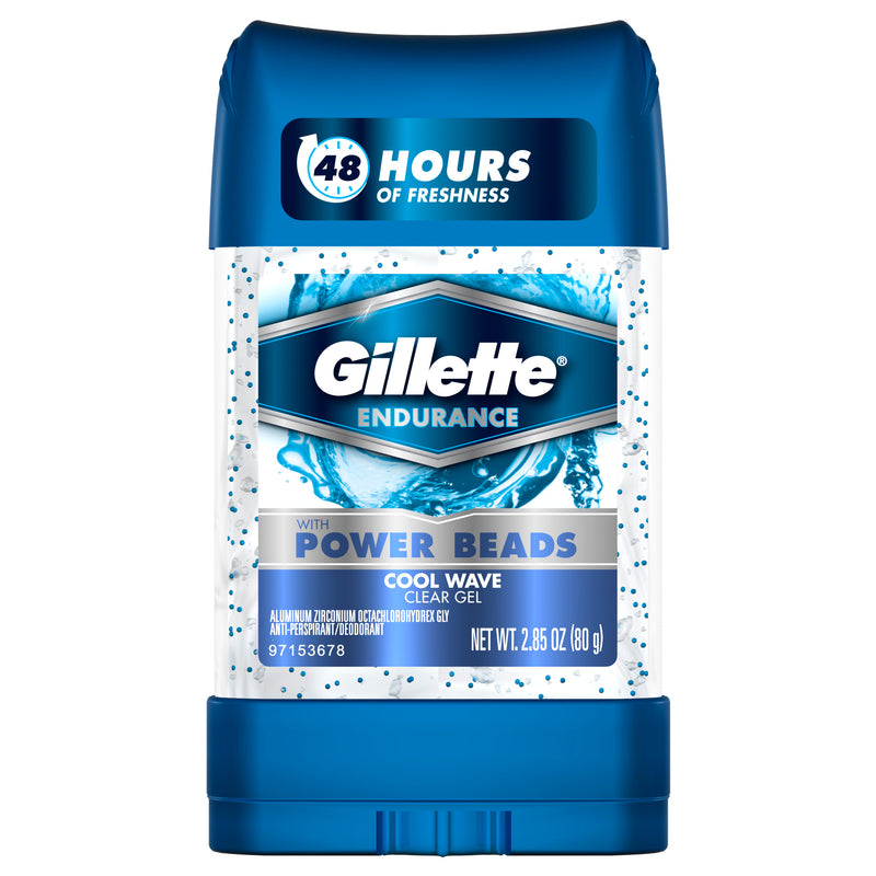 Gillette Clear Gel Power Beads Cool Wave Antiperspirant and Deodorant 2.85 oz