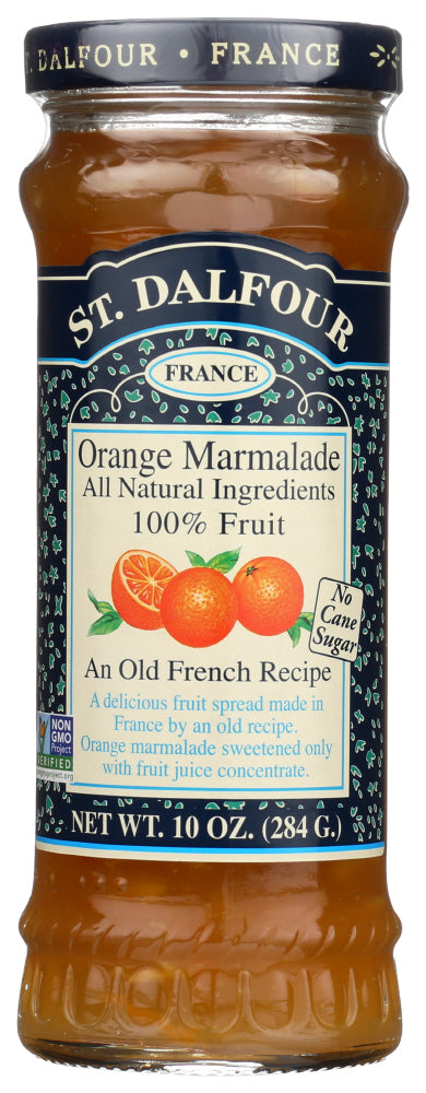 St Dalfour Fruit Spread Deluxe 100 Percent Fruit Orange Marmalade, 10 Oz