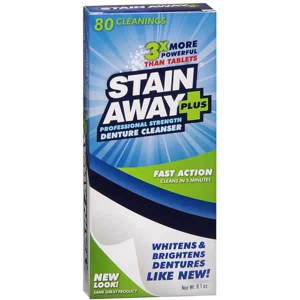 Stain Away Plus Denture Cleanser 8.10 oz